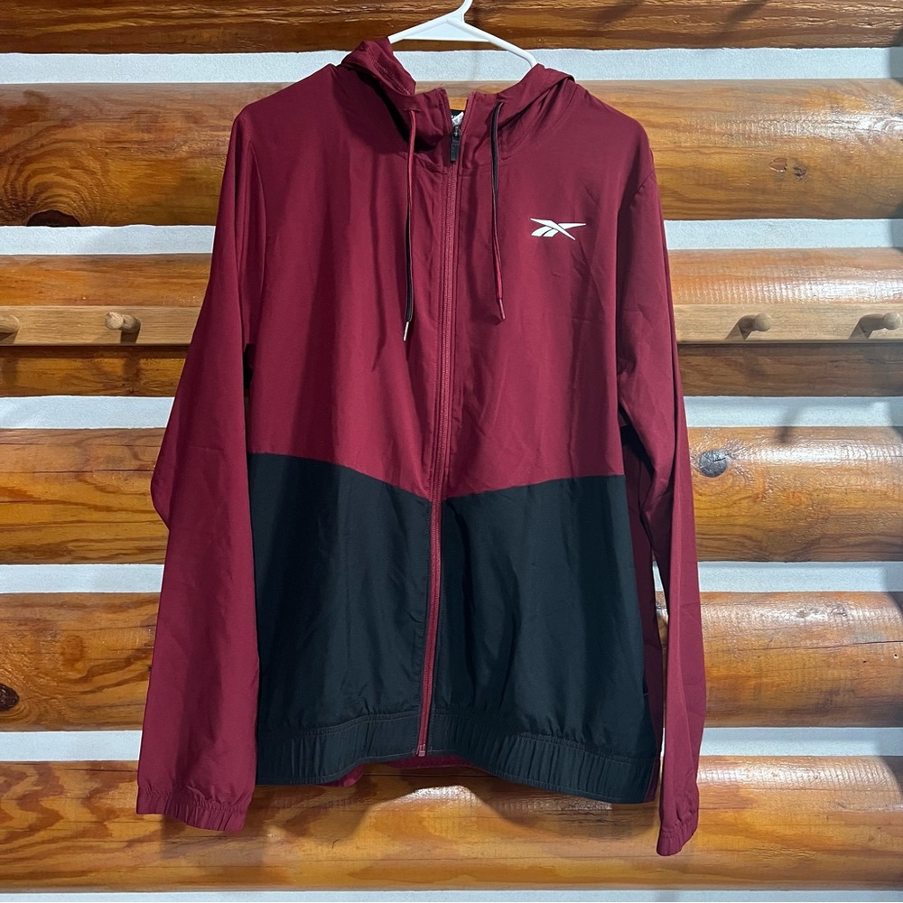 Reebok‎ Maroon and Black Men’s Jacket Medium